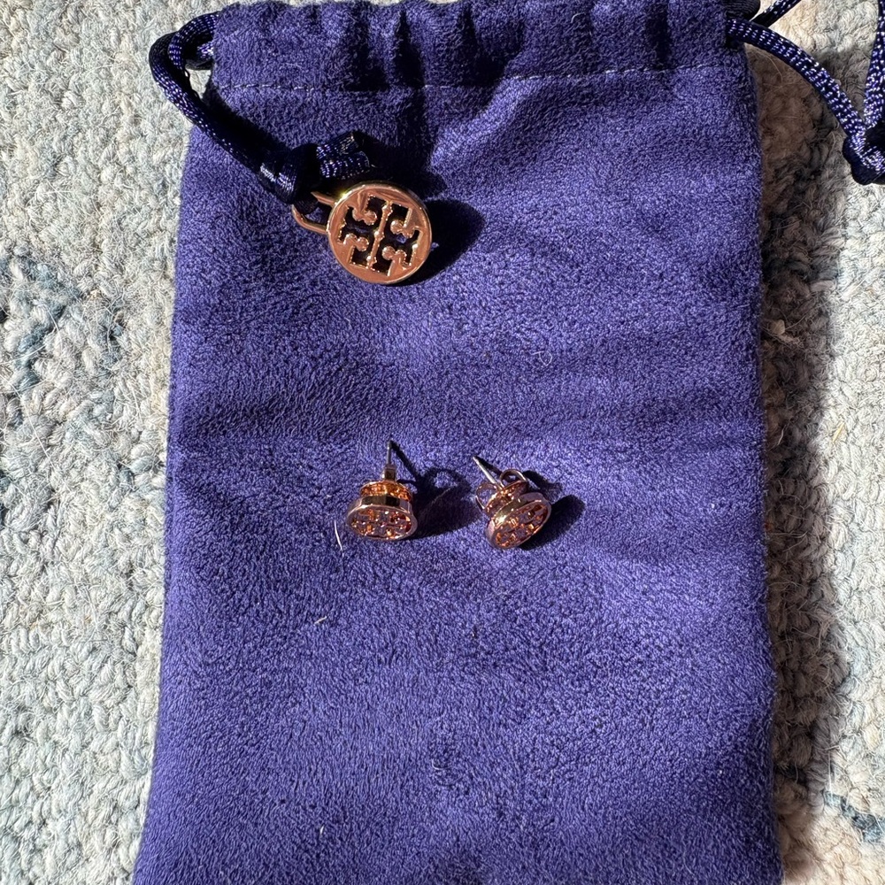 Tory Burch Metallic Stud Earrings